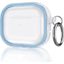 Zenvia Apple Airpods Pro 2 (2.nesil) Shiny Şeffaf Kılıf - Sierra Blue