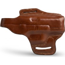 Rigor Universe Glock 19 17 23 Uyumlu %100 Hakiki Deri Pancake Owb Tabanca Kılıfı Kahverengi Sağ El