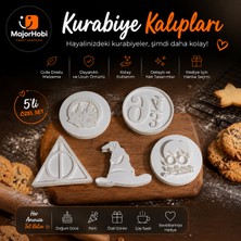 Major Hobi Harry Potter Kurabiye Kalıbı Seti  Hogwarts Temalı 3D Baskı Kurabiye Kalıbı