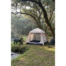 Nurcamp 6 Kişilik Şişme Pratik Tenteli Kamp Çadırı 240X240X175