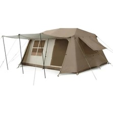 Nurcamp 10 Kişilik Dayanıklı Pencereli Aile Kamp Çadırı 290X400X190 Su Geçirmez Özellikli