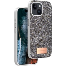 Senson Onegif Apple Iphone 14 Bright Simli Kapak - Gümüş