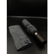 Bosile Tam Otomatik Şemsiye, Ahşap Saplı , Orijinal Çıtçıtlı Kılıflı