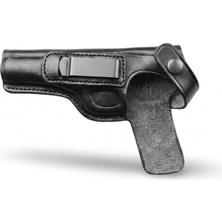 Rigor Universe Fn Browning 1922 Uzun Belçika Uyumlu Hakiki Deri Pancake Owb Tabanca Kılıfı Siyah Sol El