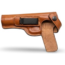Rigor Universe Fn Browning 1922 Uzun Belçika Uyumlu Hakiki Deri Pancake Owb Tabanca Kılıfı Kahverengi Sol El
