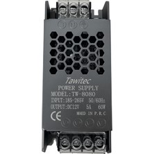 Tawitech 12 Volt 5 Amper Cctv Güvenlik Kamerası ve  LED Sistemleri Trafosu ( 1 Kalite Ürün )