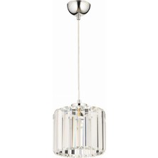 UltraMint Modern 12W Elmas Avize, Krom Metal, E27, 19CM, Şıklık ve Işık Şöleni