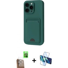 Pileli Store Pilelistore™ iPhone 16 Pro Max Kılıf Vadi Çizgi Prime - Siyah 3D Antistatik Seramik Nano Ekran Koruyucu + Raze Metal Kamera Lens - Cltm