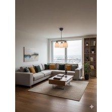 UltraMint Modern 3'lü Beyaz Camlı Gri Avize, Şık ve Şık Tasarım, Parlak Aydınlatma