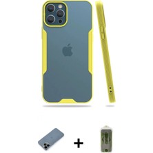 Marsilyan™- iPhone 12 Pro Max Kılıf Atlas Asil Serisi - Siyah Joko Magic 5d Hayalet Cam + Shine Kamera Lens Koruma Cam - Sh