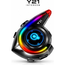 Raylax Bluetooth Kask Kulaklığı Motosiklet Su Geçirmez Intercom Rgb Işıklı Bt 5.3 Yükses Ses Kalitesi