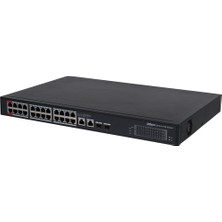 Dahua (PFS3228-24GT-360) 24 Port 10/100/1000 360W Poe 2ge Uplınk+2sfp Yönetılemez Swıtch