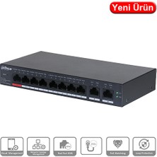 Dahua (CS4010-8ET-110) 10 Port 8xpoe 10/100 110W Cloud Yönetılebılır Swıtch