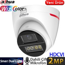 Dahua (HAC-HDW1249X-IL-A-PRO-0280B-DIP) 2mp 2.8mm Lens 1080P Wızcolor IP67 Ir Hdcvı Dome KAMERA-50MT