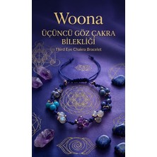 Woona Üçüncü Göz (Ajna) Çakrası Sezgi ve Farkındalık Bilekliği - Apatit&ametist&dumortierit&hematit&labradorit&sodalit&lapislazuli Ayarlanabilir Özel Tasarım El Yapımı Bileklik Doğal Taş Çakra Bilekliği