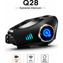 Raylax Hd 1080P Kameralı Bluetooth Kulaklık Intercom Kask  Wifi Dvr Gürültüsüz Motosiklet Kulaklık