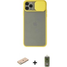 Marsilyan™- iPhone 11 Pro Kılıf Vadi Çizgi - Siyah Joko Magic 5d Hayalet Cam + Renkli Kamera Lens Koruma Cam - Mı