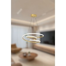 UltraMint Modern Renkli LED Avize, Şık ve Parlak Aydınlatma, Beyaz ve Sarı Tonlarda
