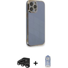 Marsilyan™- iPhone 15 Pro Kılıf Yankı Serisi - Siyah Joko Magic 5d Cam + Raze Metal Kamera Lens - Tmgı