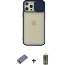 Marsilyan™- iPhone 12 Pro Max Kılıf Vadi Çizgi - Siyah Joko Magic 5d Hayalet Cam + Metal Kamera Lens Koruma Cam - Gd