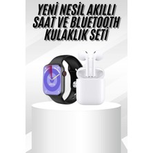 Serac Collection Yeni Nesil Akıllı Saat ve Kulaklık Seti Gümüş Kasa Zarif Tasarım Çok Fonksiy - SA002G-6EYR5
