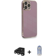 Marsilyan™- iPhone 15 Pro Kılıf Yankı Serisi - Siyah Joko Magic 5d Cam + Raze Metal Kamera Lens - Tmgı