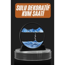 Renas Store Dekoratif Sulu Kum Saati Ofis Masa Üstü Ev Yuvarlak Kum Saati