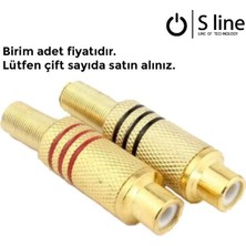 Renas Store Oem Rca Dişi  Gold (Kırmızı/siyah)