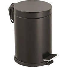 Renas Store 12LT Si̇yah Pedalli Metal Çöp Kovasi (5047)
