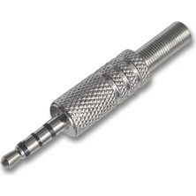 Renas Store 3,5mm Stereo Metal Plug - 3 Boğumlu Jak Konnektör