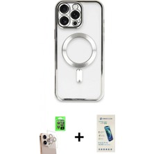 Marsilyan™- iPhone 16 Pro Max Kılıf Nova Işık Özel Seri - Şeffaf Pasifik Cam Ekran Koruyucu + Raze Metal Kamera Lens - Nlgy
