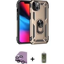 Marsilyan™- iPhone 14 Plus Kılıf Ahenk Klasik Koleksiyonu - Siyah Joko Magic 5d Hayalet Cam + Raze Metal Kamera Lens - Gs