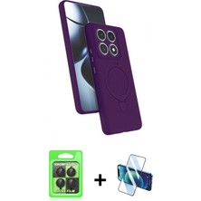 Marsilyan™- Mi 14T Pro Kılıf Iz Işık Koleksiyonu - Siyah 3D Antistatik Seramik Nano Ekran Koruyucu + Raze Metal Kamera Lens - Sh