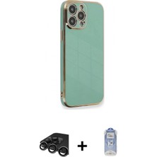 Marsilyan™- iPhone 15 Pro Kılıf Yankı Serisi - Siyah Joko Magic 5d Cam + Raze Metal Kamera Lens - Tmgı