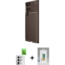 Marsilyan™- Galaxy S25 Ultra Kılıf Eksen Form Prime - Şeffaf Polymer Nano Ekran Koruyucu + Raze Metal Kamera Lens - Gs