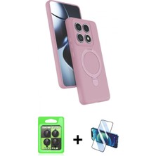 Marsilyan™- Mi 14T Pro Kılıf Iz Işık Koleksiyonu - Siyah 3D Antistatik Seramik Nano Ekran Koruyucu + Raze Metal Kamera Lens - Sh
