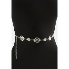 Renas Store Çiçek Metal Zincir Kemer
