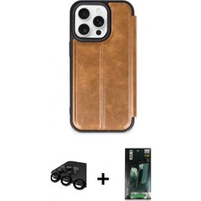 Marsilyan™- iPhone 15 Pro Max Kılıf Zirve Yansıma Serisi - Şeffaf 360 Full Body Arka Koruyucu + Raze Metal Kamera Lens - Sh