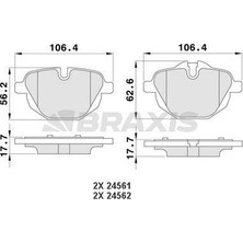 Braxis Fren Balatası Arka Bmw F10 F11 G30
