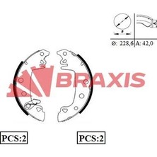 Braxis Arka Fren Balatası Pabuc R12 M131 C15 (Cırcırlı)