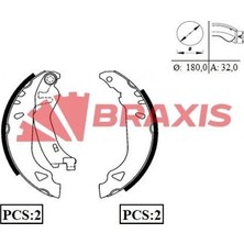 Braxis Arka Fren Balatası Pabuc Tempra Tıpo Punto