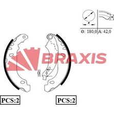 Braxis Arka Fren Balatası Pabuc Clıo Iı Symbol Logan Sandero 1.2 / 1.4 / 1.5 / 1.6 Abssız
