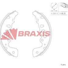 Braxis Arka Fren Balatası Pabuc Suzukı Grand Vıtara 2.0 2.5 98-03