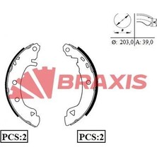 Braxis Arka Fren Balatası Pabuc Brava Bravo 1.6.1.8 Hb.2.0 Marea 1.4