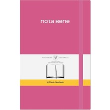 Journals Nota Bene Classic Esnek Kapak Defter 13X21 cm (Pembe)