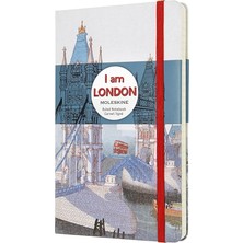 Özel Seri "ı Am London" Çizgili Defter L Boy