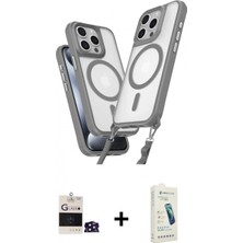 Pileli Store Pilelistore™ iPhone 14 Pro Max Kılıf Atlas Doku Koleksiyonu - Şeffaf Pasifik Cam Ekran Koruyucu + Bilvis Titan Kamera Lens - Dnmr