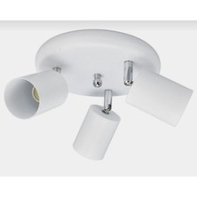 UltraMint Modern Spor Üçlü LED Avize, Hareketli Spot ve Plofonyer Tasarımı