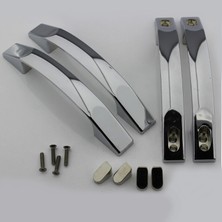 Sayra Duşakabin Kulp Gri - Gümüş Renk Modern Stil Kolay Temizlik İçin Uygun