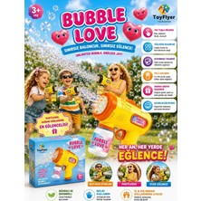 Bigstoy Köpük Tabancası Otomatik Baloncuk Makinesi Pilli  - 2026 Model Sızdırmaz Tasarım Bubble Gun - Çocuk Doğum Günü Hediyesi Sarı
